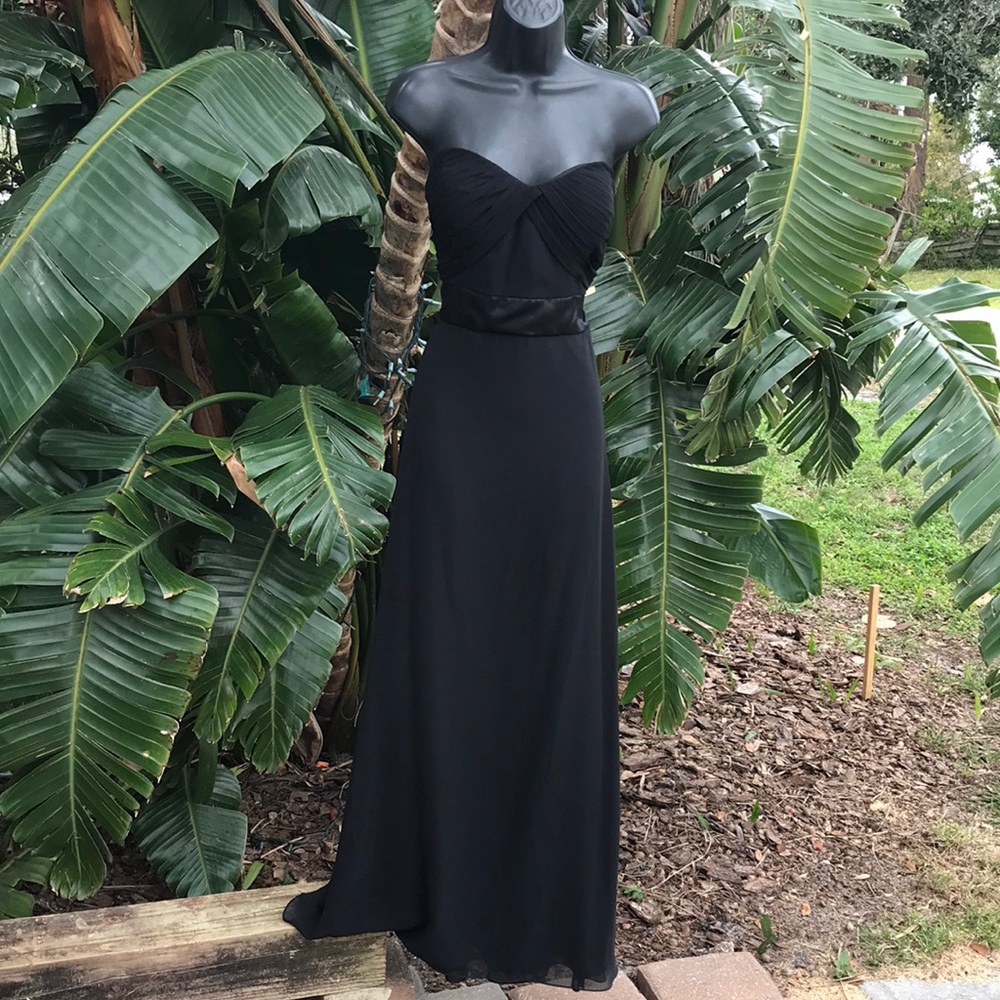 strapless corset maxi dress